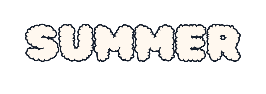 Classic bubble letters style preview